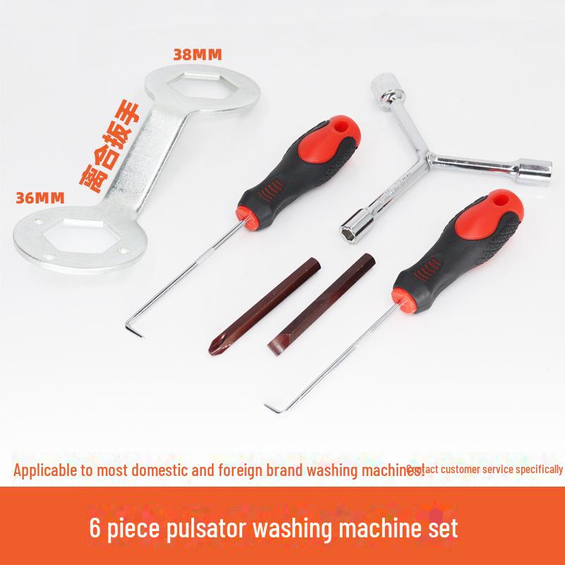 Automatic Washer Cleaning Tool: Three-Pronged Screwdriver & Wrench for Cylinder Screw Removal