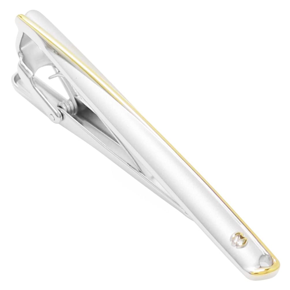 Mila Schon Gold Line Cufflinks and Tie Clip Set (msc10347st)