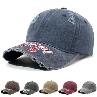 Vintage Baseballkappe Herren Damen Bestickte Buchstaben Outdoor-Kappe