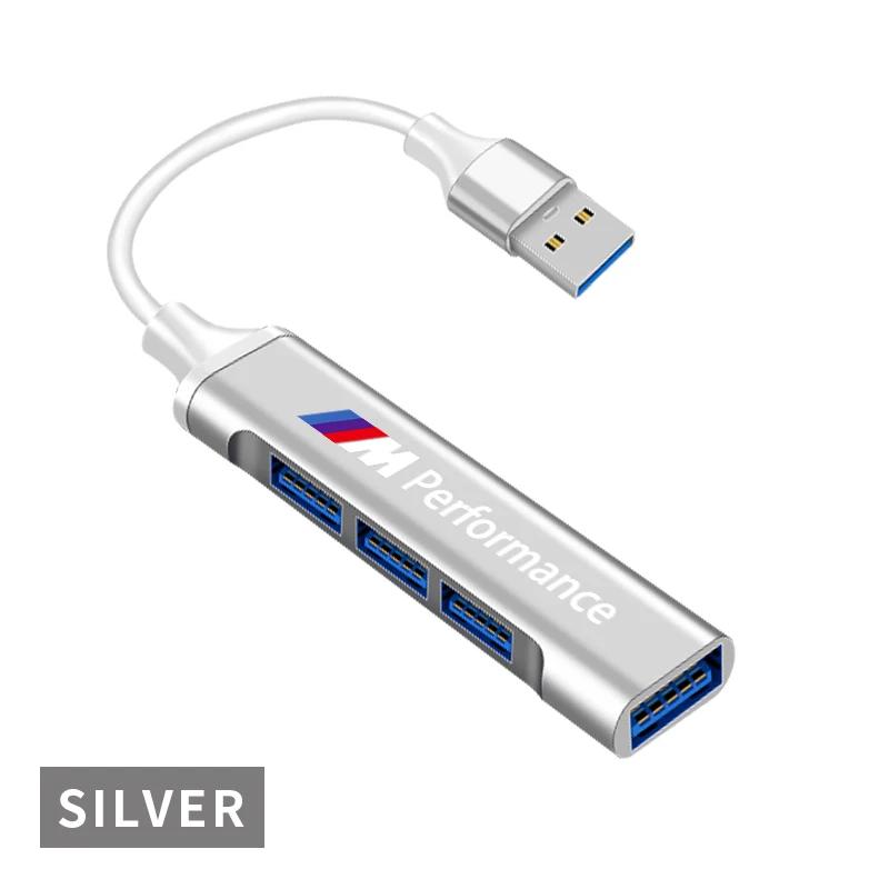 For BMW New 4IN1 Type C To USB A 3.0 HUB High Speed Multi Ports Splitter Adapter For BMW Performance F25 F26 F15 F16 E90 E91 E92