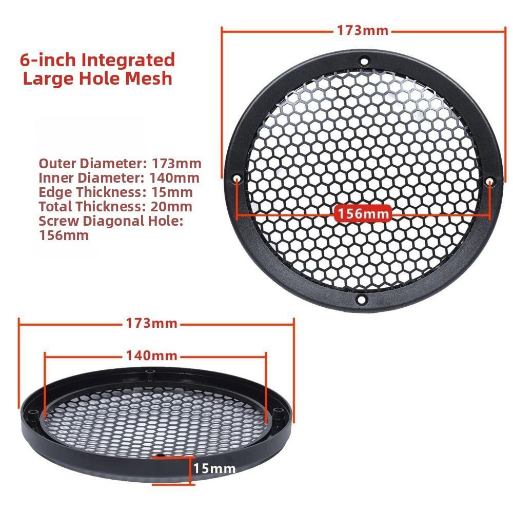 Round Shape Speaker Mesh Cover Hexagonal Mesh Audio Speaker Guard  Car Audio Accessories