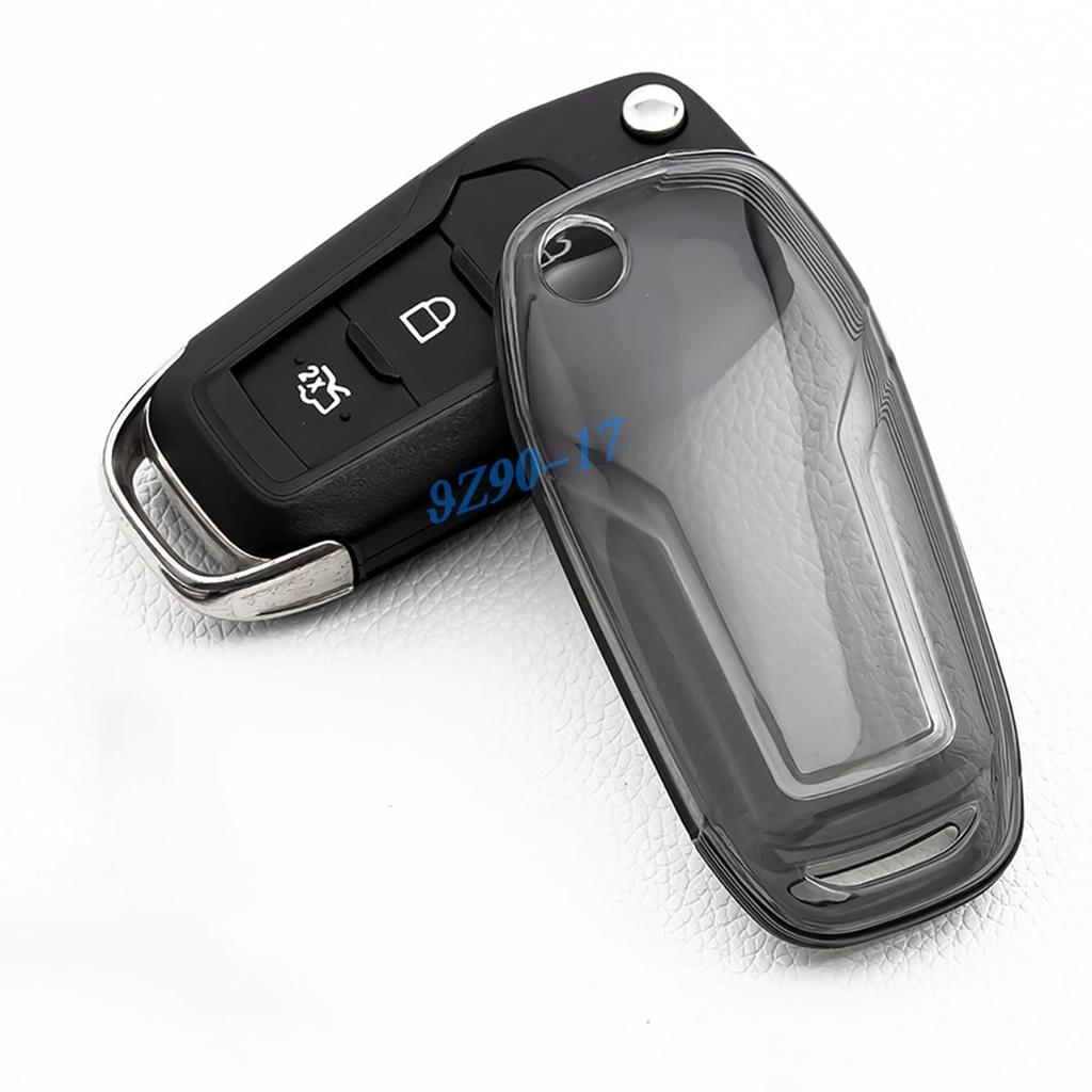 Transparent Tpu Car Smart Key Cover Case Holder Keychain For Ford F150 F250 F350 F450 Xlt Ranger Xl Maverick Ecosport Everest