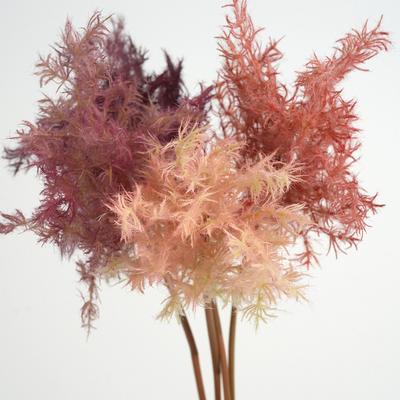 Herbstrot Künstlicher Perückenstrauch Spray Beflockter Künstlicher Rauchbaum Stiel für Rustikale Herbstdeko Zuhause Hochzeit Blumengesteck