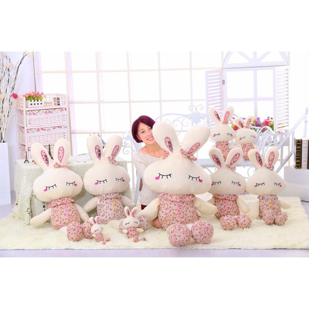 Plush Toy Doll/floral Rabbit/rouge Rabbit/love Rabbit/little Rabbit Squint Rabbit Doll