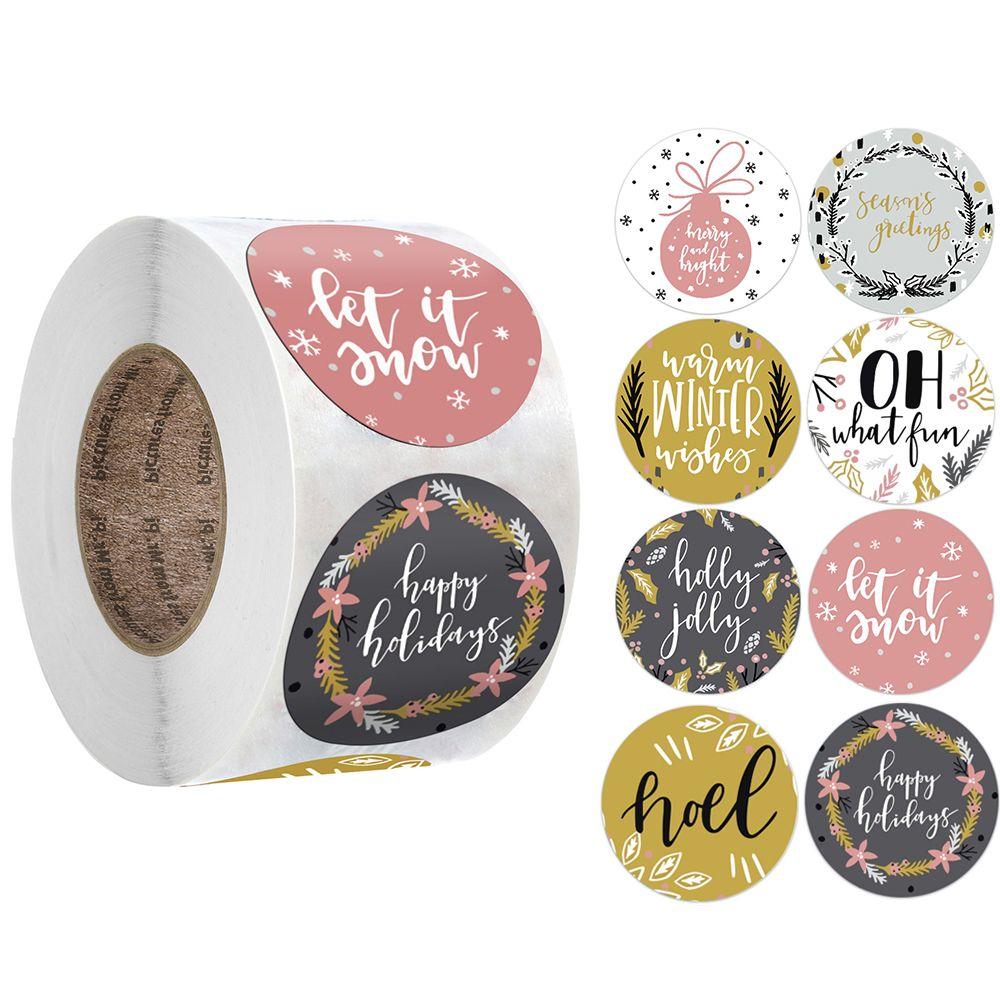 

Подписать Конверт Упаковка Крафт Наклейки Печать Наклейка Клейкая Этикетка Липкий Блокнот Рождественские Наклейки F1