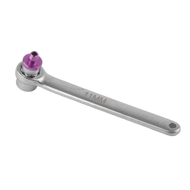 

Brake System Bleeding Tool 11mm Brake Fluid Bleeder Wrench Steel Brake System Bleeding Tool for Car Truck Motorcycle