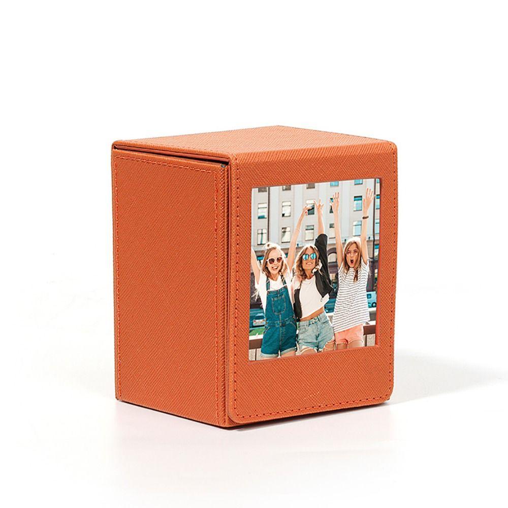 Large Capacity 4 inch-Photo Storage Box Instant Camera Card Holder for Polaroid/Fujifilm Instax SQ