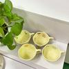 Hand-Pinched Korean Ceramic Mug for Coffee, Milk, Juice, or Breakfast with Floral Design