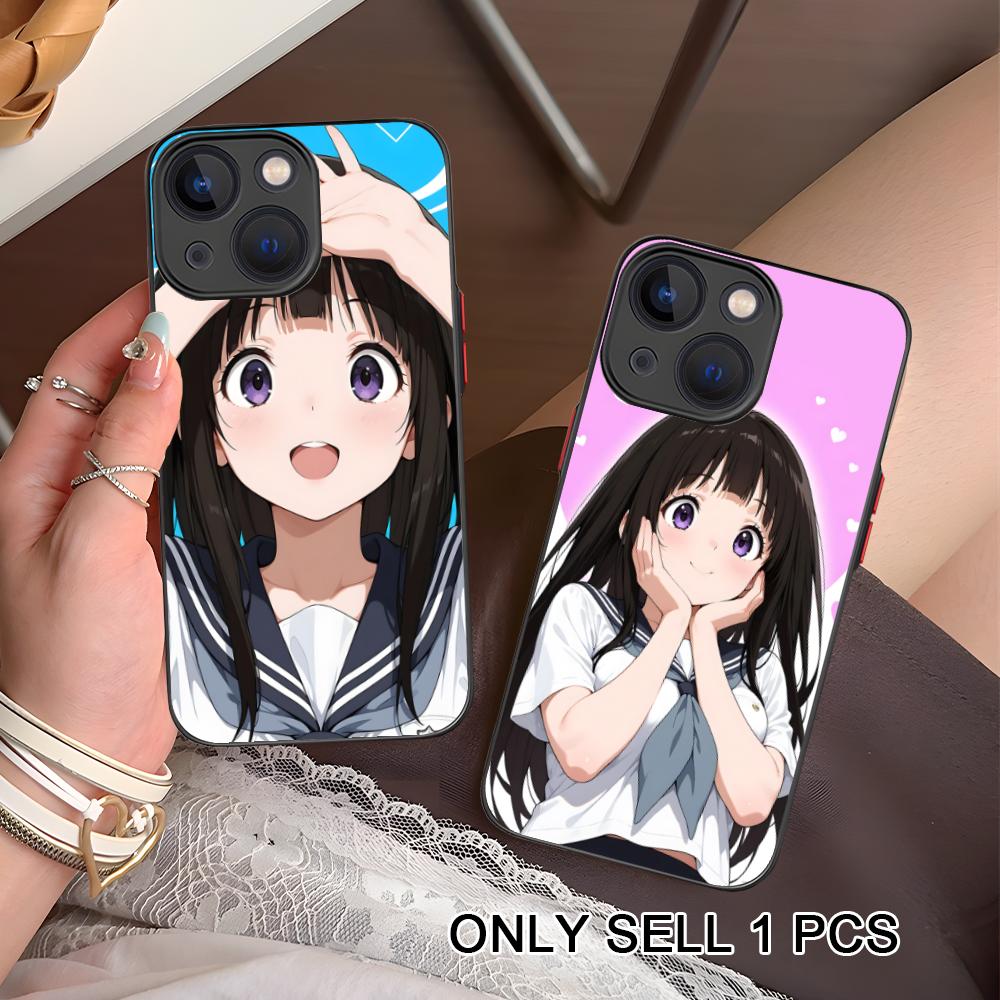 Hyouka Chitanda Silicone Mobile Phone Case for iPhone 17 16 15 14 13 12 11 X XR XS Air Pro Max Plus Mini Colorful Cover