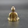 Chinese Buddhism Pure Copper Bronze Sakyamuni Buddha Statue Table Ornament Buddha Statue Heart Pure Brass Antique Tea Pet Orname