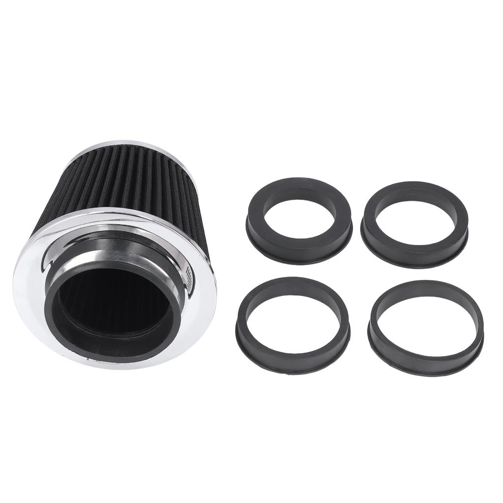 High Flow Air Intake Filter Clamp On Design Washable Steel Nonwoven Fabric Universal for Car