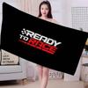 Ready To Race Motorcycle Bath Towel Microfiber Soft Water Absorbing Breathable For Girl Kids Decorative Cartoon Beach Towel