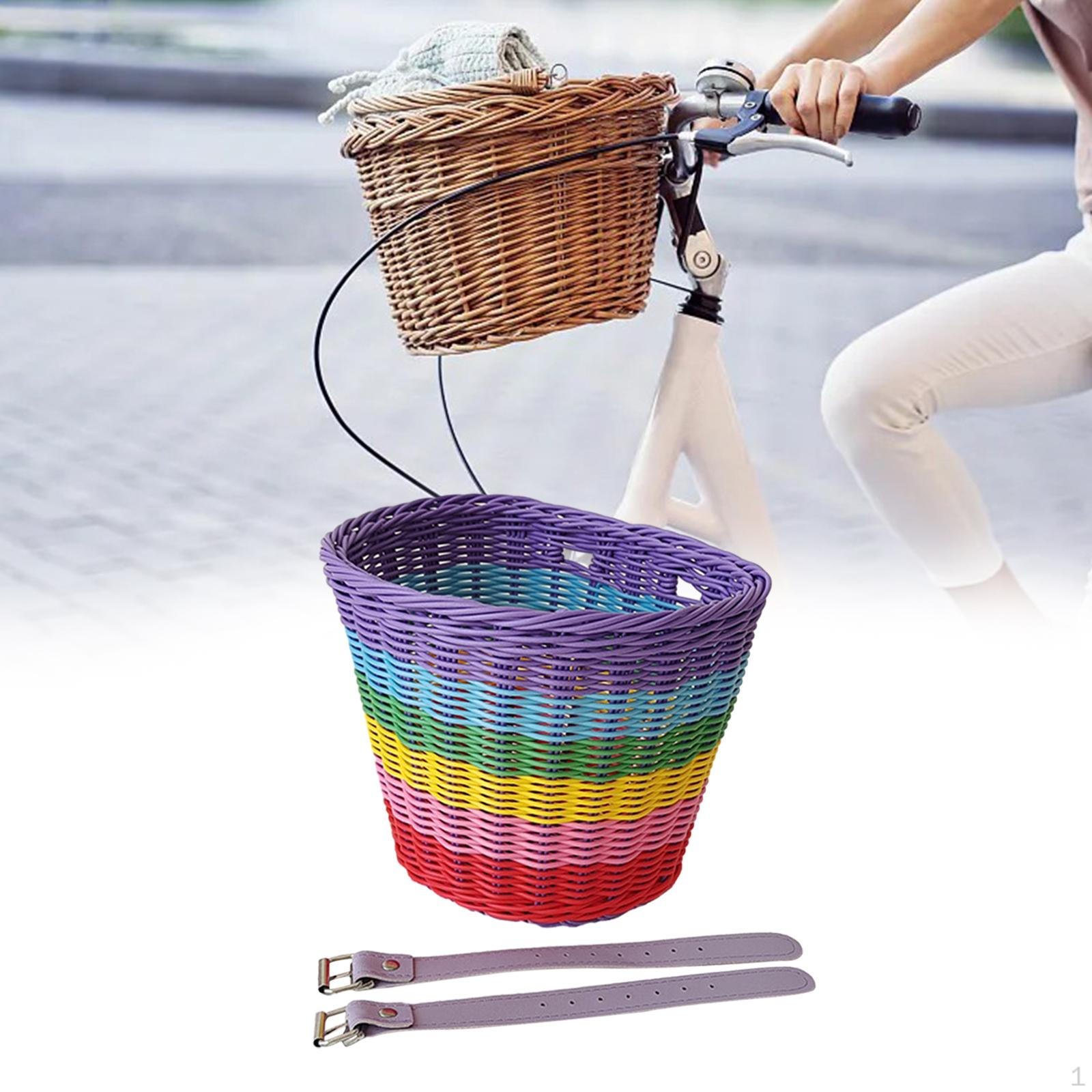 

Детская передняя корзина для велосипеда — забавное и функциональное дополнение для юных гонщиков Rainbow 21x18x17cm