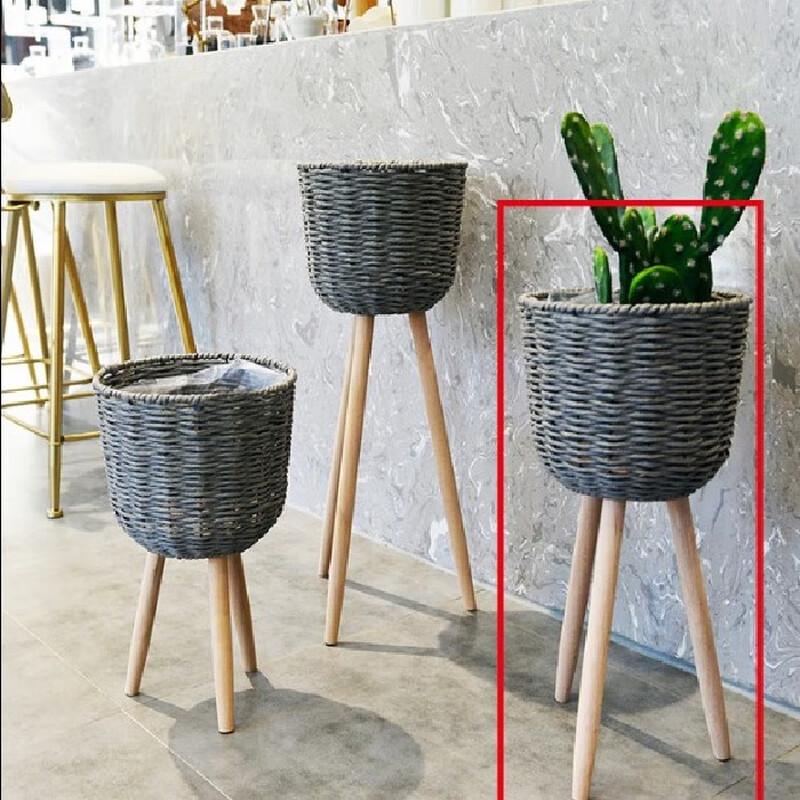 

Solid Wood Floor-Standing Flower Stand