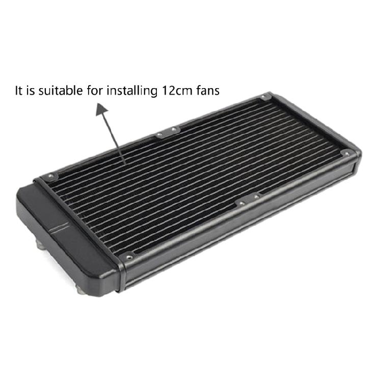 Water Cooling Radiators 18 Pipe SRL240F10 Heat Row Radiators Aluminum Heat Exchanger Radiators for PC CPU Computer