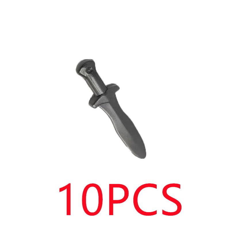 MOC Medieval Building Blocks Character Parts Model Toy Castle Knight Soldier Sword Bow Armor Shield Spear Piercing Parts Bricks