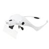 LED Lighted Head-Mounted Magnifier with 5 High-Definition Acrylic Lenses
