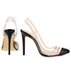 Women Sandals Pumps 11cm Transparent PVC Sexy High Heels Pointed Toe Stiletto  Summer Party Dress Wedding Shoes Plus Size 42