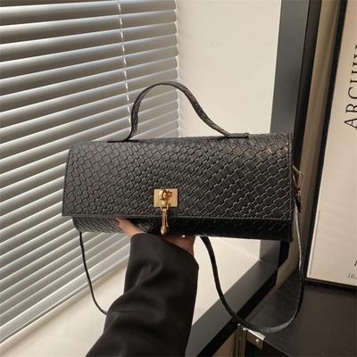 Design di nicchia personalizzato, Stile casual occidentale, Semplice monospalla, Tendenza casual, Borsa da donna, Borsetta quadrata piccola alla moda