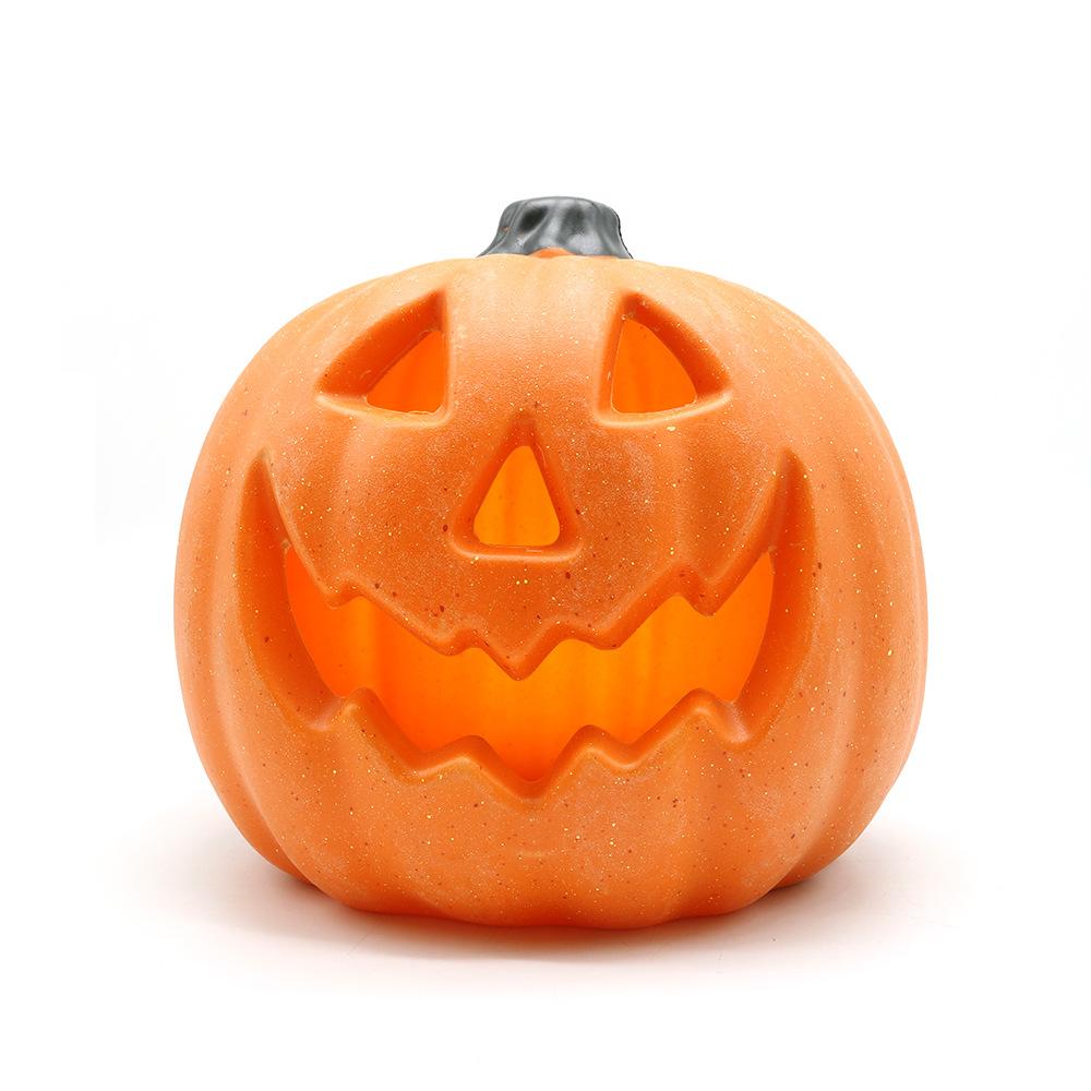 Cross-border Halloween Blow Molding Hollow Pumpkin Lantern Halloween Luminous Pumpkin Ornament