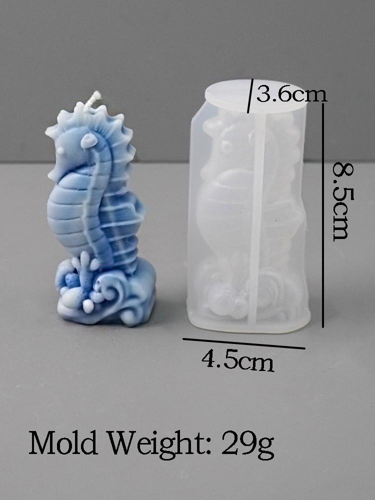 

3D Форма Морская звезда Ракушка Морской конёк DIY Мыло ручной работы Ароматизированная свеча Украшения Поделки Силиконовая форма Гипс Эпоксидная смола Декор для стола