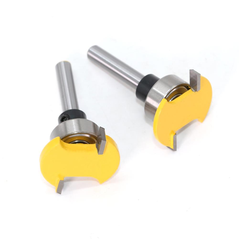 1/2pc 6mm 1/4 polegada haste alça cinto rolamento t cortador entalho faca roteador bit carpinteiro faca de entalhe