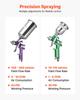 VEVOR 3-Piece Air Spray Gun Kit, Professional Auto Paint Spray Gun Set with 3 Nozzles (1/1.4/1.8mm), 3 Cups & Air Regulator