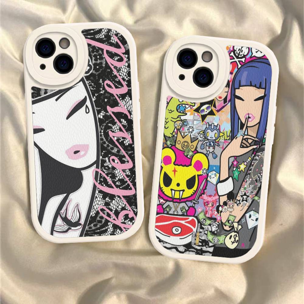 Japan Tokidoki Phone Case For IPhone 16 15 14 13 12 11 Pro Max Plus Leather Soft Cover