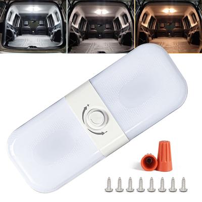 GZRUICA Room Camper Interior Cargo Universal Interior Lighting for Small Marker Tent and Work 2835 White Screw 1 Piece Warm DC12V-24V 120-LED Lamp,