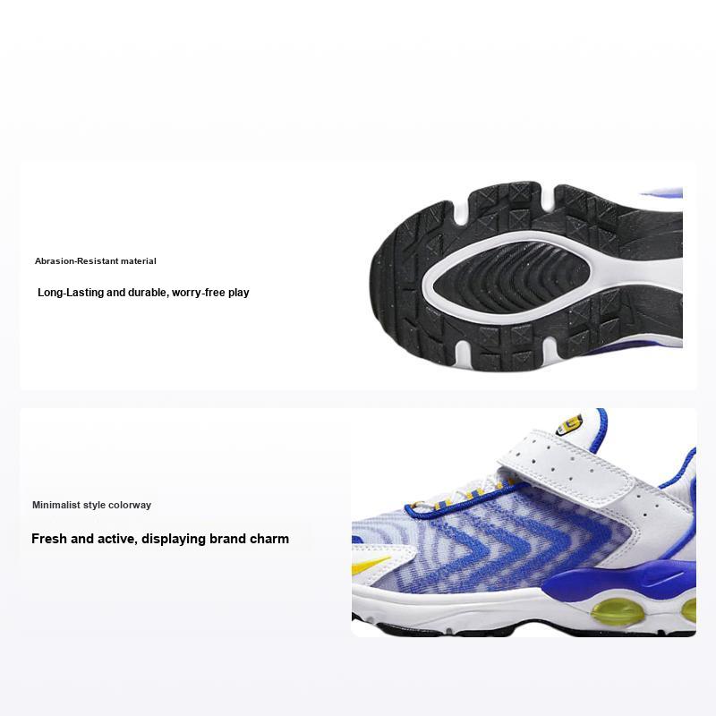 Nike Air Max Tailwind 1 Retro Chaussures de Sport Décontractées Haut Bas Baskets Enfants Blanc Bleu DQ0297-100