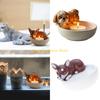F26C Pet Safe Resin Dog Candle Holders Artistics Hand Paint Designs Create Atmospheres In Any Room