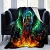 1pc The Winged Tiger's Mystical Journey Blanket  Soft Throw for Room Decor, Perfect Gift, Living Room, Travel, Camping, Car Blankets, Beach