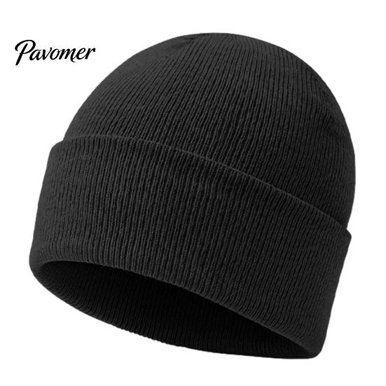 Windproof Knit Cap Knitted Winter Hat, Unisex Thick Thermal Skull Cap, Cozy Fashionable Daily Warm Hat for Men Women Outdoor Hiking Jogging