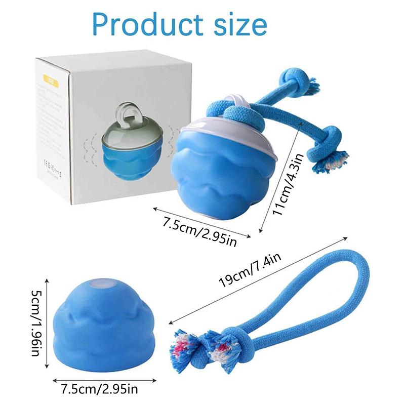 Bite-Resistant Electric Toy Ball For Dogs Automatic Bouncing Led Lighting Electric Jumping Ball Interactive Dog Ball