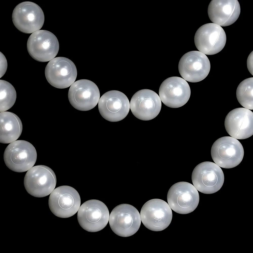 10pcs 5.5cm/8cm Faux Large Pearl Plastic White Ball Pendant Elegant Beaded Garland  Wedding Backdrop