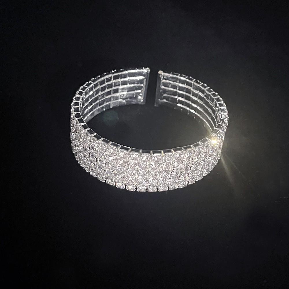 Bridal Angel Tears Rhinestone Zircon Necklace & Earrings Set