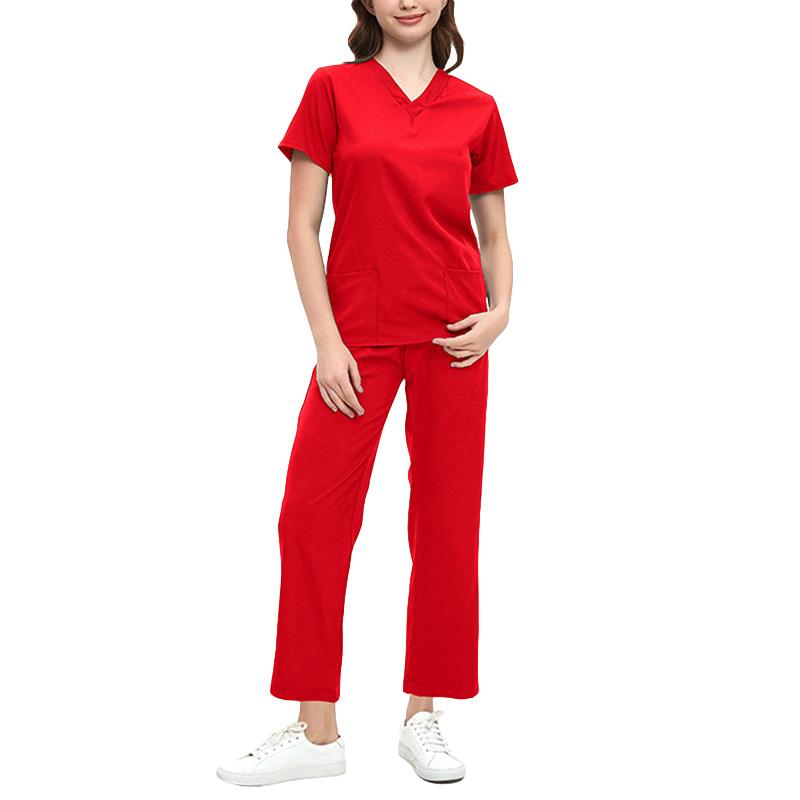 1Set Nurse's Suit Hospital Dental Surgery Suits Operation Room Medical Uniforms Salon Spa Surgical Pajamas Joggers