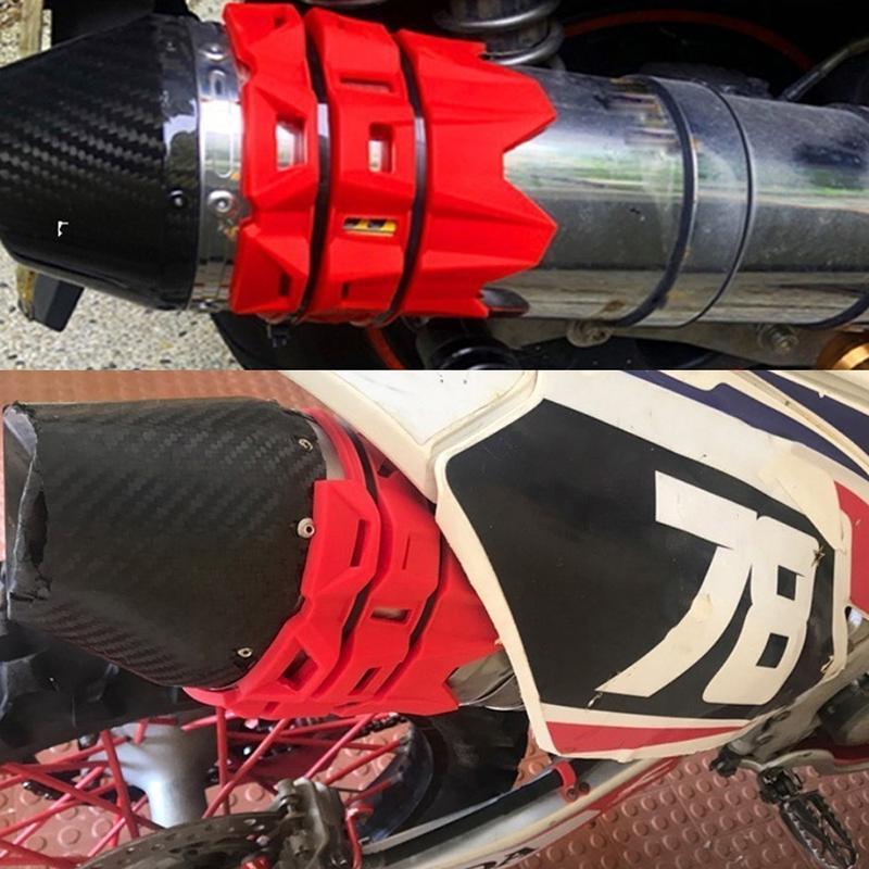 Anti-Scratch Color Insulation Ring Protective Rubber Off-Road Vehicle Motorcycle Modified Exhaust Pipe Rubber Ring