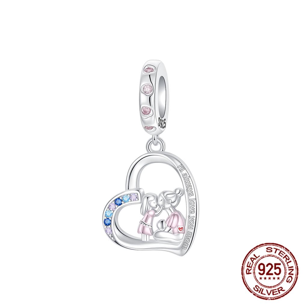 Double Sided Heart Sisters Charm Copper Tree Of Life Family Dangle Pendant Fit Bracelet Necklace Diy Jewelry