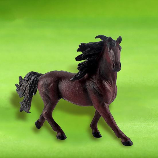 Miniature Horses Toy Detailed Texture High Simulation Decoration Accessories Farm Miniature Horses Animal Model Toy for Kids