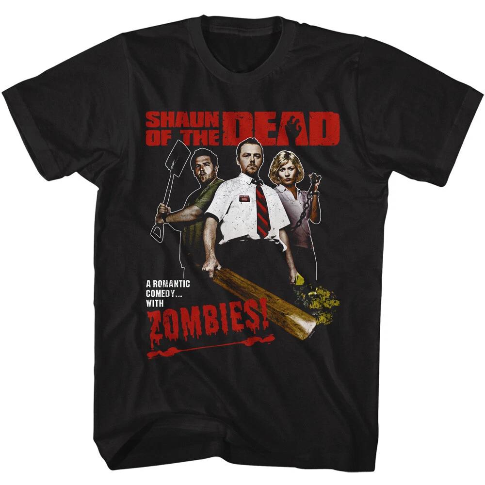 Shaun Of The Dead A Romantic Comedy With Zombies Movie Poster Men s T Shirt S