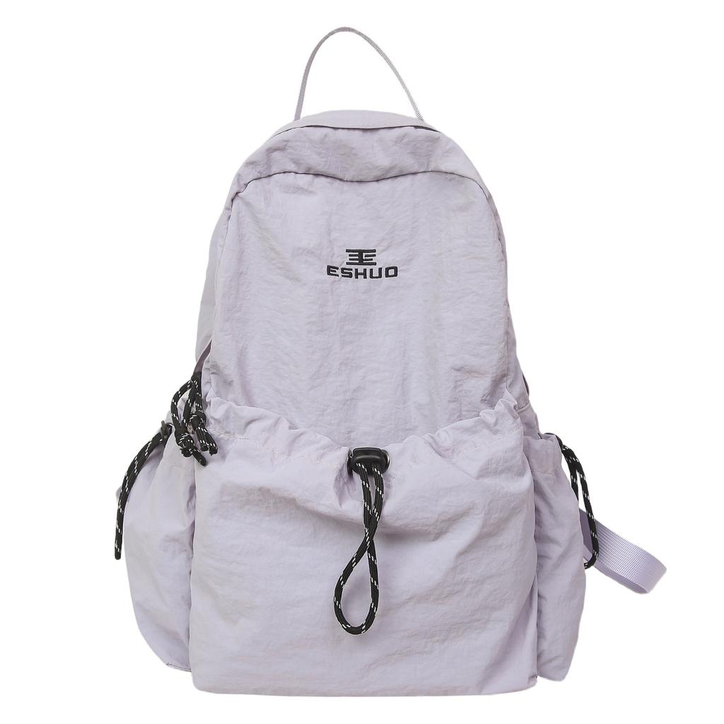 Schoolbag Travel Lightweight Outdoor Drawstring Backpack Large Capacity Sports Leisure Mountaineering Bag Men's and Women's School Bag