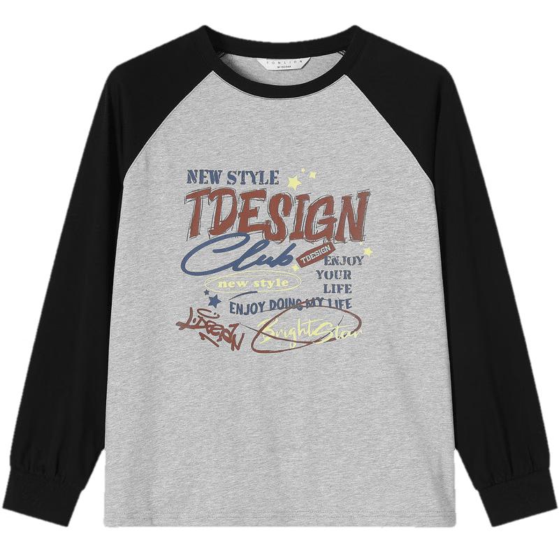 TonLion Women s Printed Long Sleeve T-Shirt L