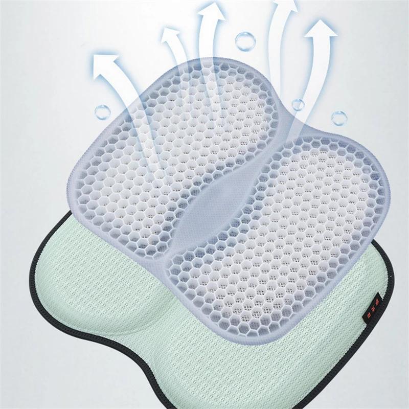 3D Honeycomb Silica Gel Office Chair Cushion for Summer Breathable Cooling Student Seat Cushion Non -slip Beautiful Buttock Pad