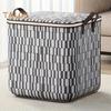 2Pcs Heavy Duty Clothing Storage Bags with Reinforced Handles Large Capacity Double Zipper Quilts Toys Organizer Laundry Baskets