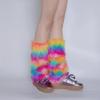 Furs Leg Warmer Winter Furry Long Boot Cuffs Fuzzy Shoes Cover Party Costume