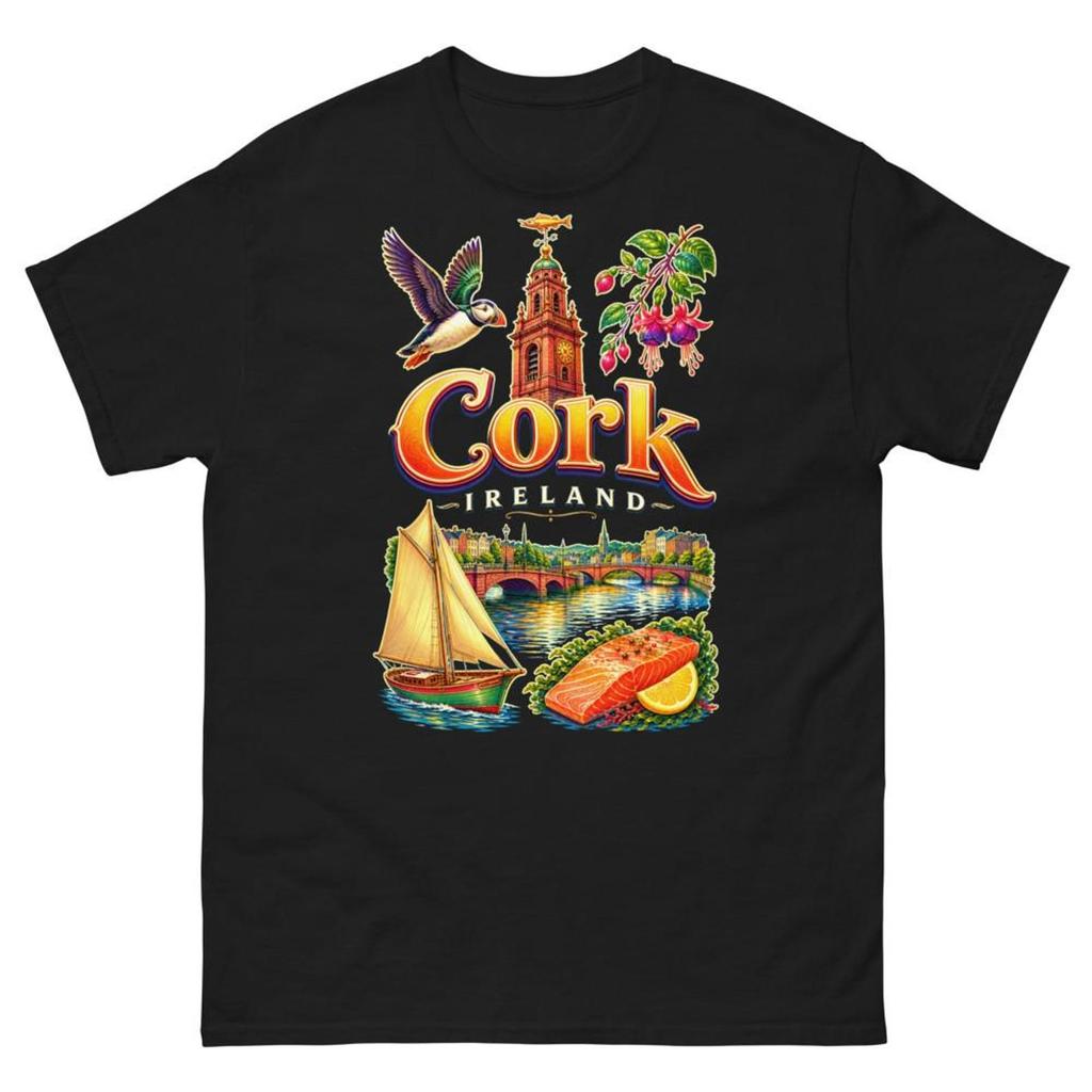Cork Ireland T-Shirt Souvenir Tee Travel Keepsake Gift Shirt