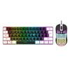 Wired RGB 61-Key Mini Gaming Keyboard - Compact, Mechanical Feel for Office and Portable Use