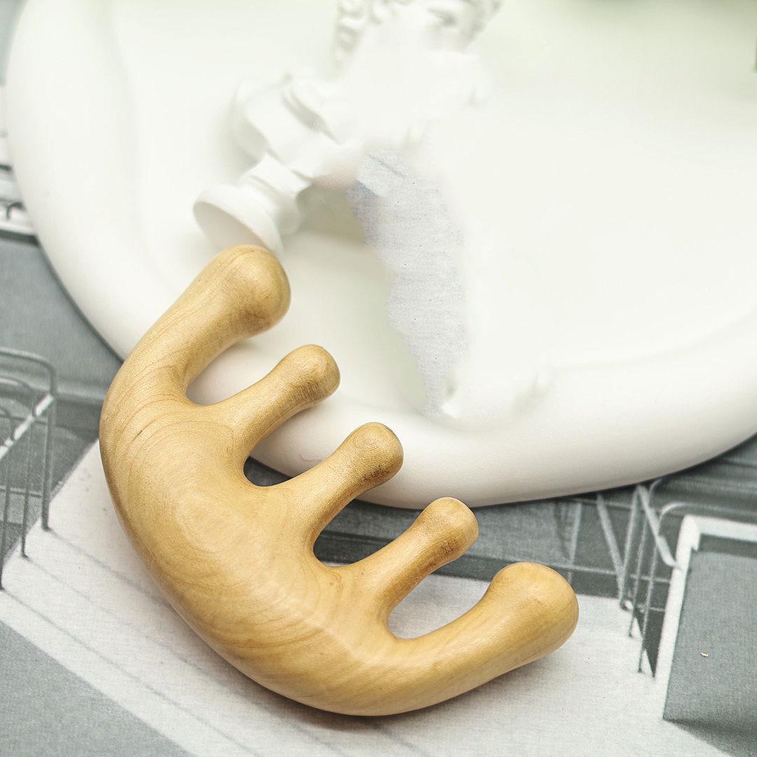 

Золотой сандал Пятизубцовая массажная расческа с круглой головкой - Идеальный подарок для девушки