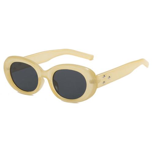 Fashion Big Frame Double Beam Sunglasses Female High-end Sense of European and American Classic Sunglasses Driving Sunscreen Sunglasses